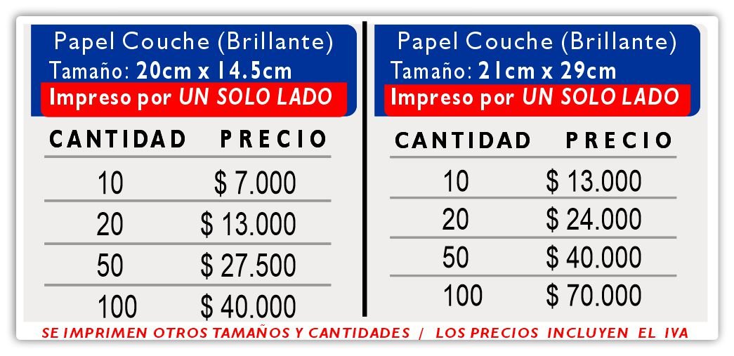 Couche Adhesivos Impreso